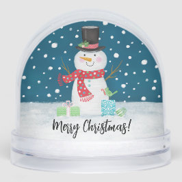 Cute Christmas snowman Family Photo