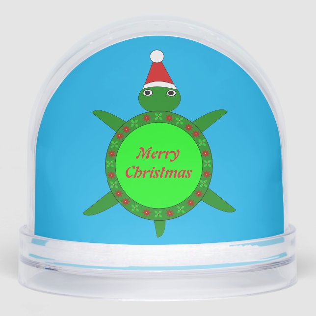 Cute Christmas Turtle with Flowery Shell Custom (Anverso)