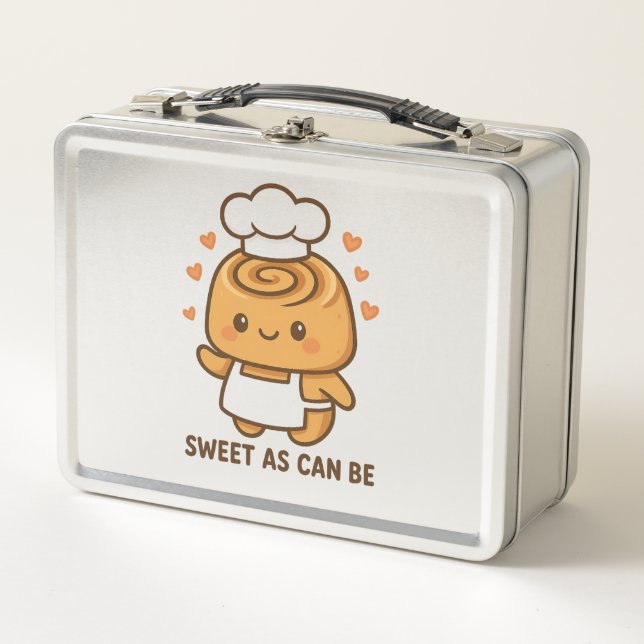 "Cute Cinnamon Roll Chef - Kawaii Baking Design" (Anverso)