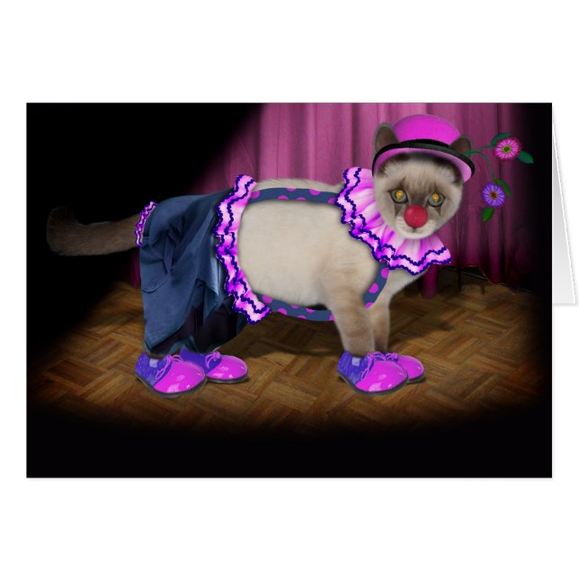 Cute Clown Kitty (Anverso (Horizontal))