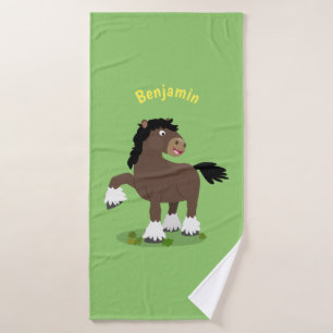 Cute Clydesdale personalizado de caballo ilustraci