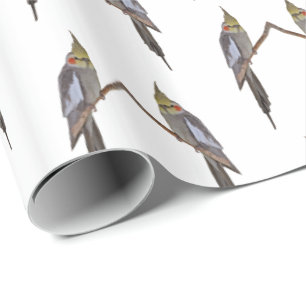 Cute Cockatiel Frenzy Papel de ajuste
