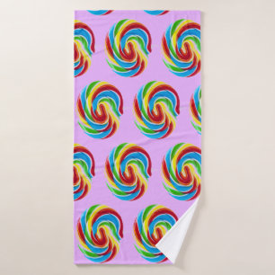 Cute colorido dulce dulce dulce arcoiris Lollipop