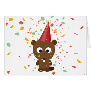 Cute Confetti Fiesta Beaver