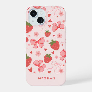 Cute Coquette Fresas y Lazos Personalizado