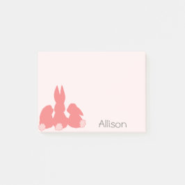 Cute Coral Bunnies | Notas Post-it® personalizadas