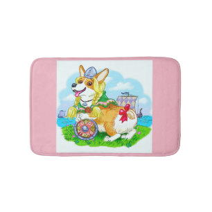 Cute Corgi Pembroke - alfombra de baño / Mascota.