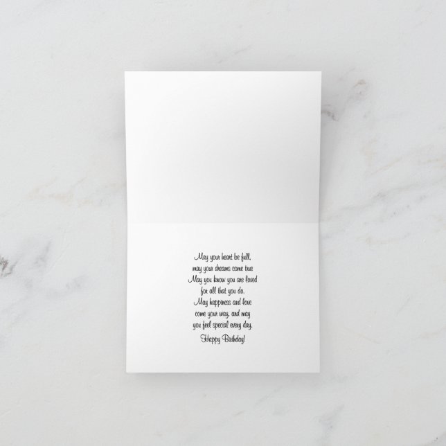 Cute Cottage - Tarjeta de cumpleaños (Interior)