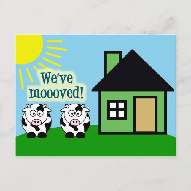 Cute Cow acaba de mover tarjetas (Anverso)