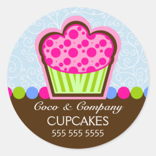 Cute Cupcake Panadería Sellos de caja