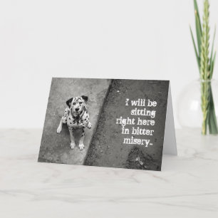 Cute Dalmatian, la tarjeta Lo siento.