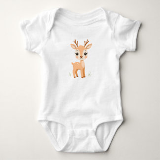 Cute Deer Baby Jersey Bodysuit