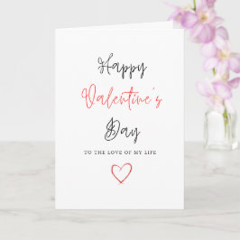Cute Día de San Valentín Para Su Tarjeta De Saludo