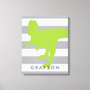 Cute Dinosaur Nursery Lienzo envuelto - Arte mural