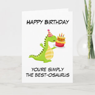 Cute dinosaur puns graciosas tarjetas de cumpleaño