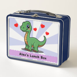 Cute Dinosaurio Lunch Box - Añadir nombre