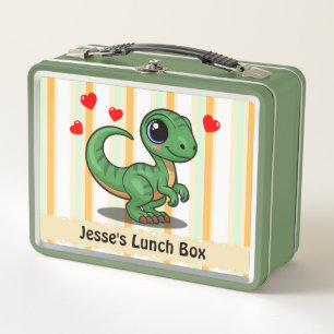Cute Dinosaurio Lunch Box - Añadir nombre