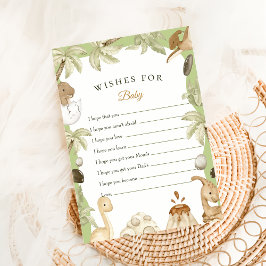 Cute dinosaurio para tarjeta de Baby Shower para b