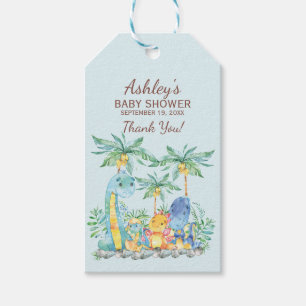 Cute dinosaurios Baby Shower Favor Gift Etiqueta