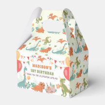 Cute dinosaurios Cajas de Favor de la Fiesta de Cu