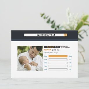 Cute divertida tarjeta de cumpleaños para papá