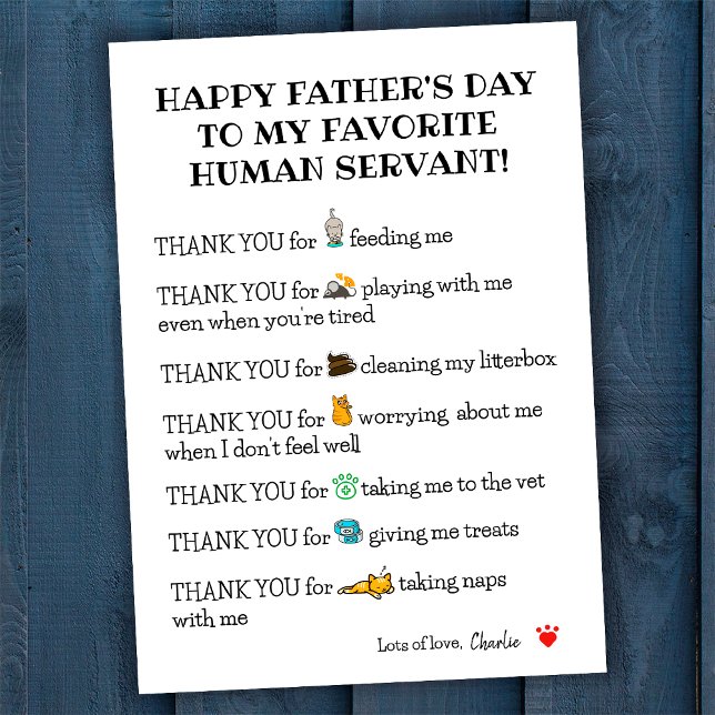 Cute divertida tarjeta feliz del día del padre del (Subido por el creador)