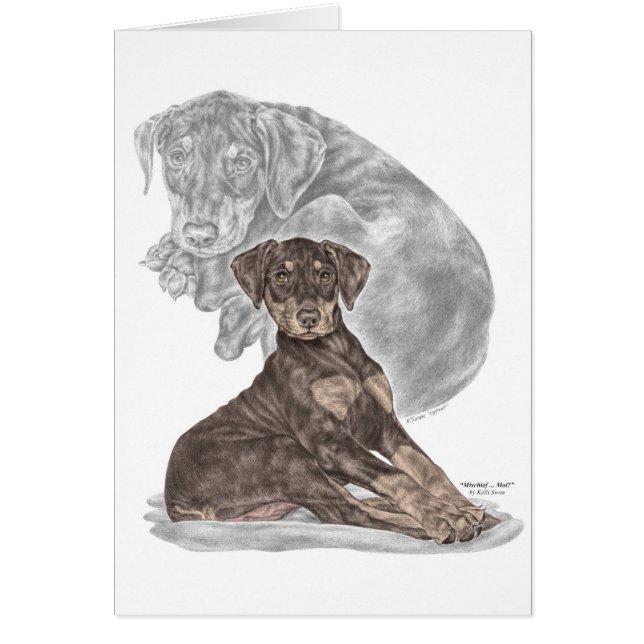 Cute Doberman Pinscher Puppy (Frente)