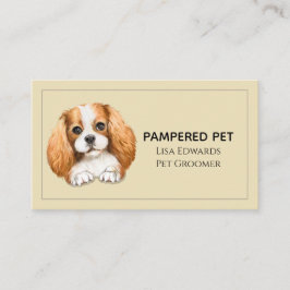 Cute Dog Groomer tarjeta de cita para negocios ama