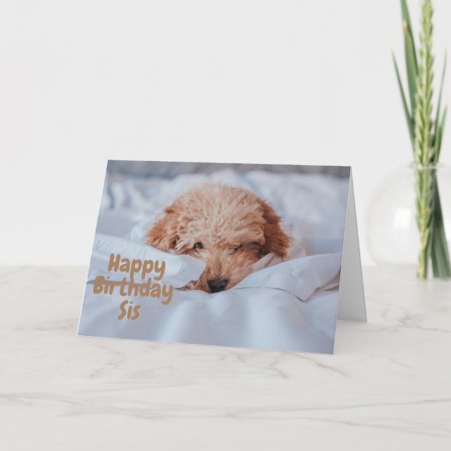 CUTE DOG PARA LA TARJETA DE CUMPLEAÑOS DE MI HERMA (Anverso)