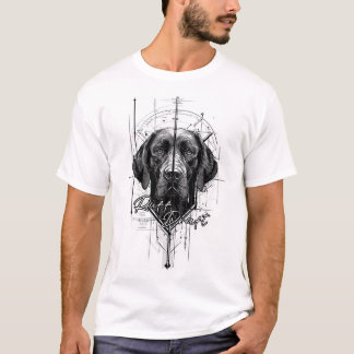 Cute Dog(Ruff Draft) - Camiseta Gráfica