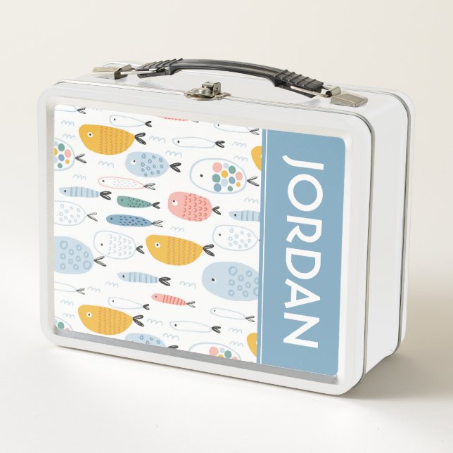 Cute Doodle School of Fish Pattern (Anverso)