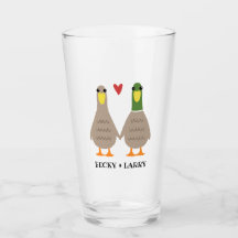 Cute Ducks Pareja Tener Manos Personalizadas