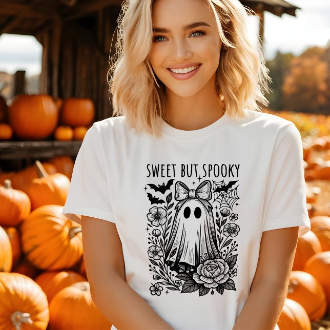 Cute dulce pero espeluznante camiseta de Halloween (Subido por el creador)