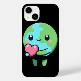 Cute Earth Love iPhone 14 Funda Kawaii Planet