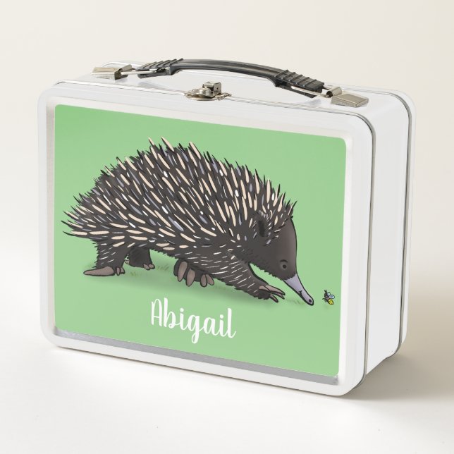 Cute echidna con ilustracion de personalizado de a (Anverso)