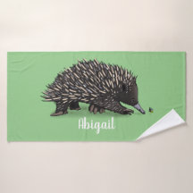 Cute echidna con ilustracion de personalizado de a