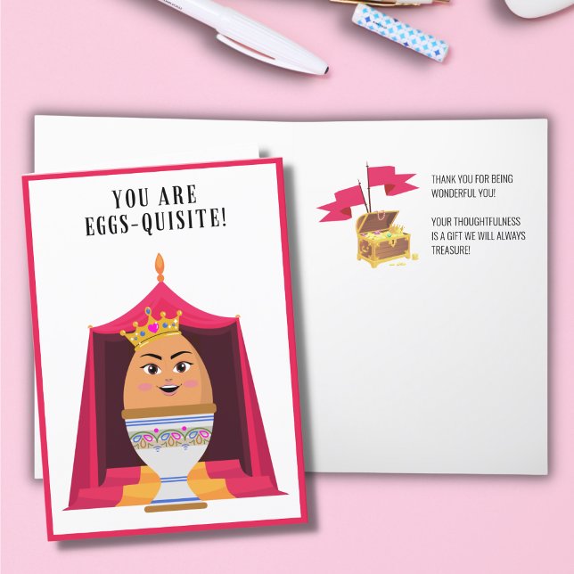Cute Eggs-quisite Tarjeta de agradecimiento (Subido por el creador)