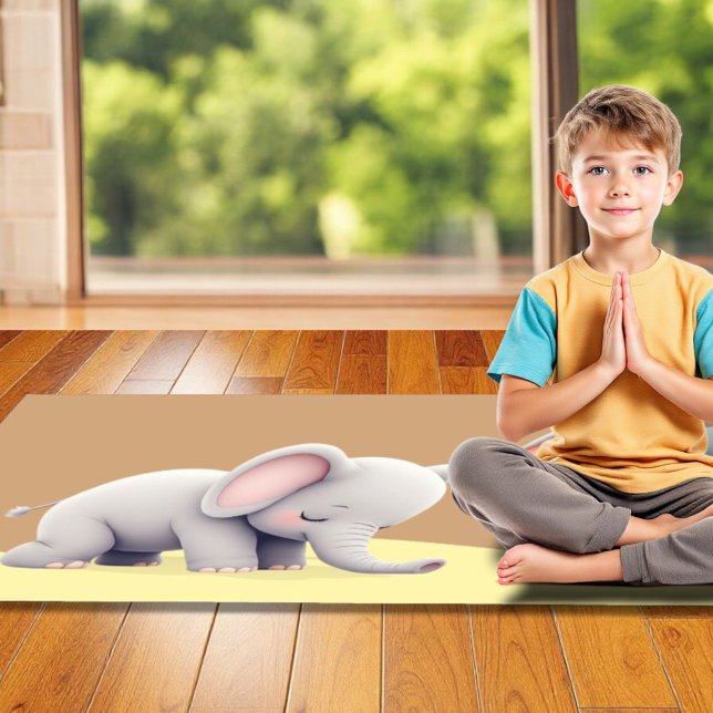 Cute Elefante Flow Yoga Mat (Subido por el creador)