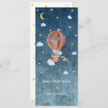 Cute Elephant in Magical Night With Moon And Stars