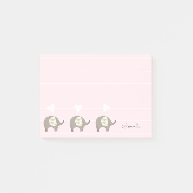 Cute Elephant Post lo nota (Anverso)