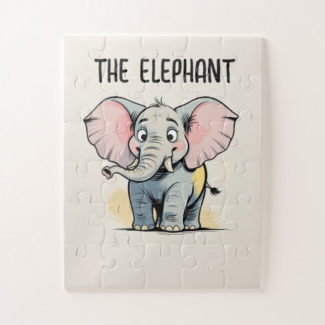 CUTE ELEPHANT PUZZLE (Vertical)