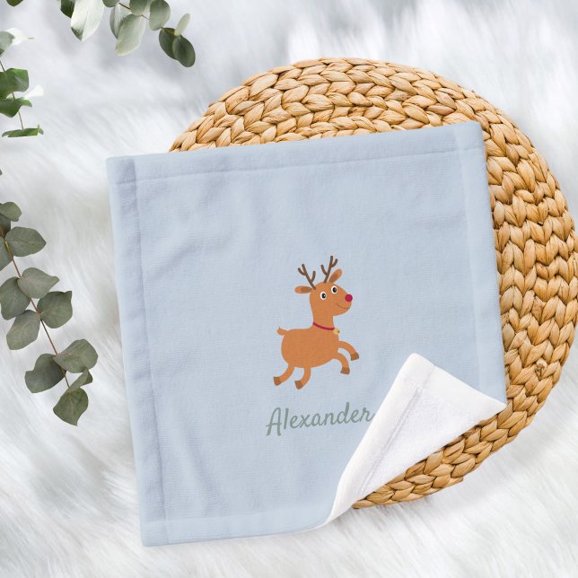 Cute ersonalized Burp Cloth with Moose (Subido por el creador)