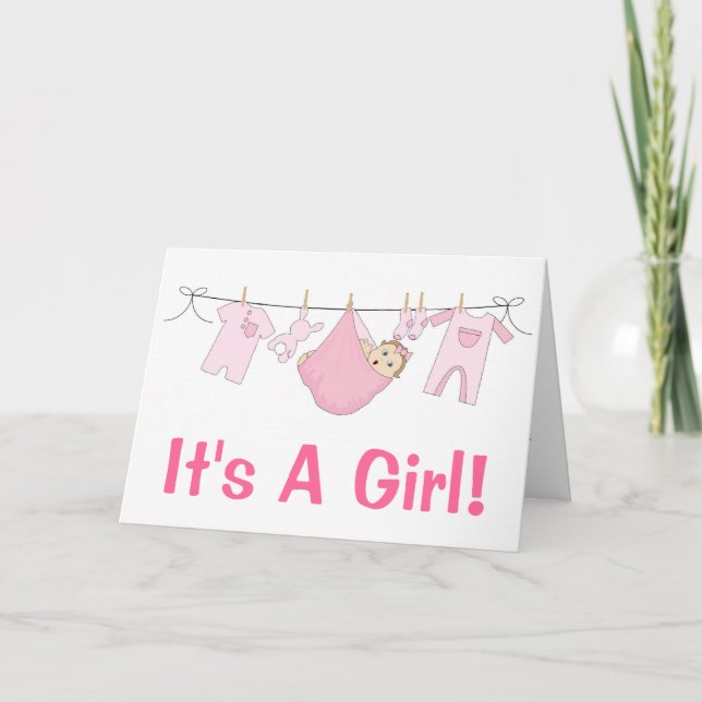Cute, es una Invitación de cumpleaños Chica (Anverso)