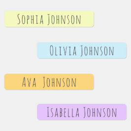 Cute Estética Pastel Niños Etiquetas de nombres im
