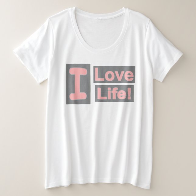 Cute Expression Design "Love Life". ¡Hazte con una (Anverso del diseño)