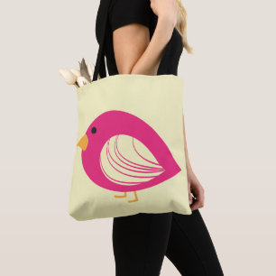 Cute extravagante pájaros coloridos bolsa
