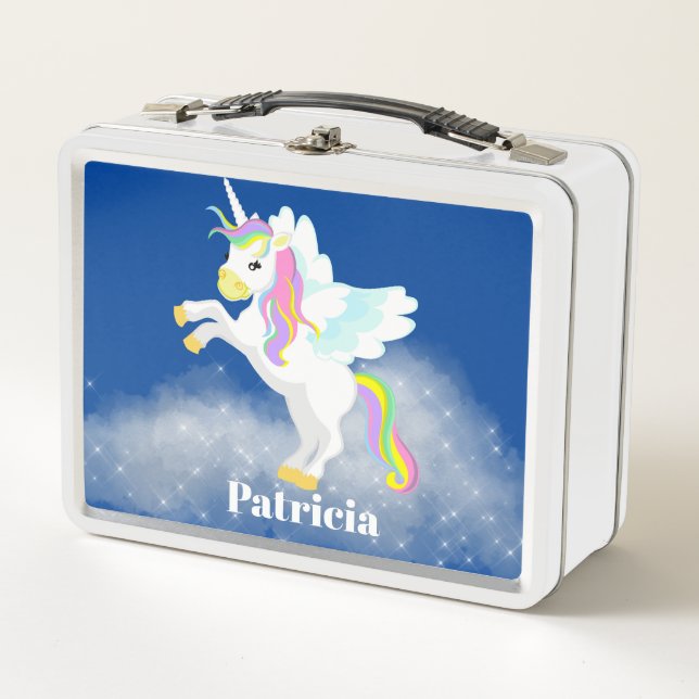 Cute Fantasy unicorn añadir nombre (Anverso)