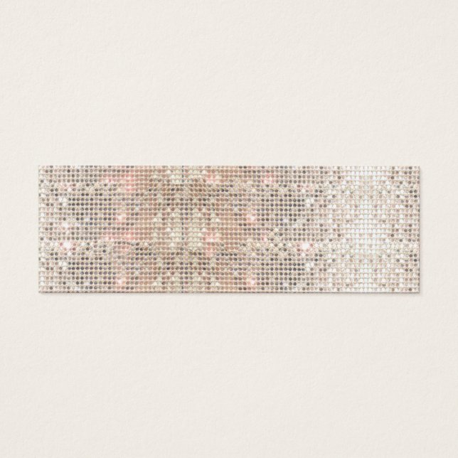 Cute Faux Silver Sequines Pink Insert (Frente)