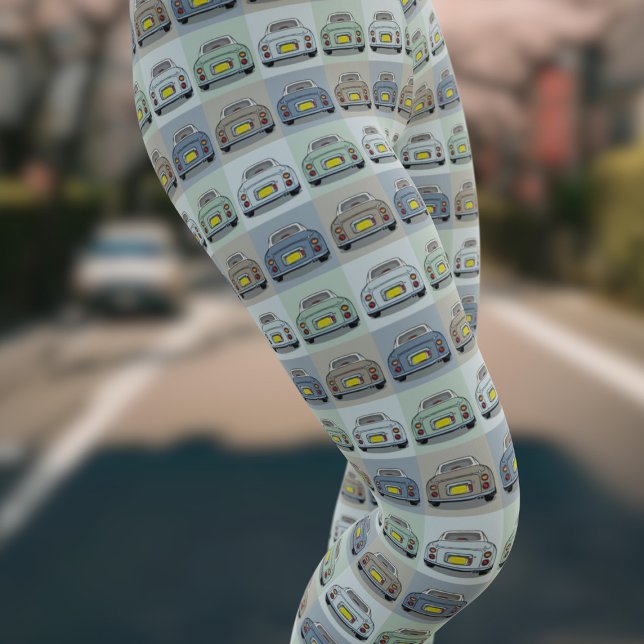 Cute Figaro Car Pattern Figaro Leggings (Fun figgy leggings for any figaro owner. All the colours! You'll not see another pair like these!)