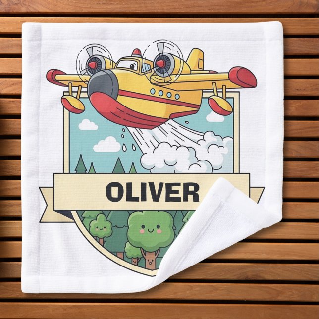 Cute Firefighting Plane Badge (Subido por el creador)